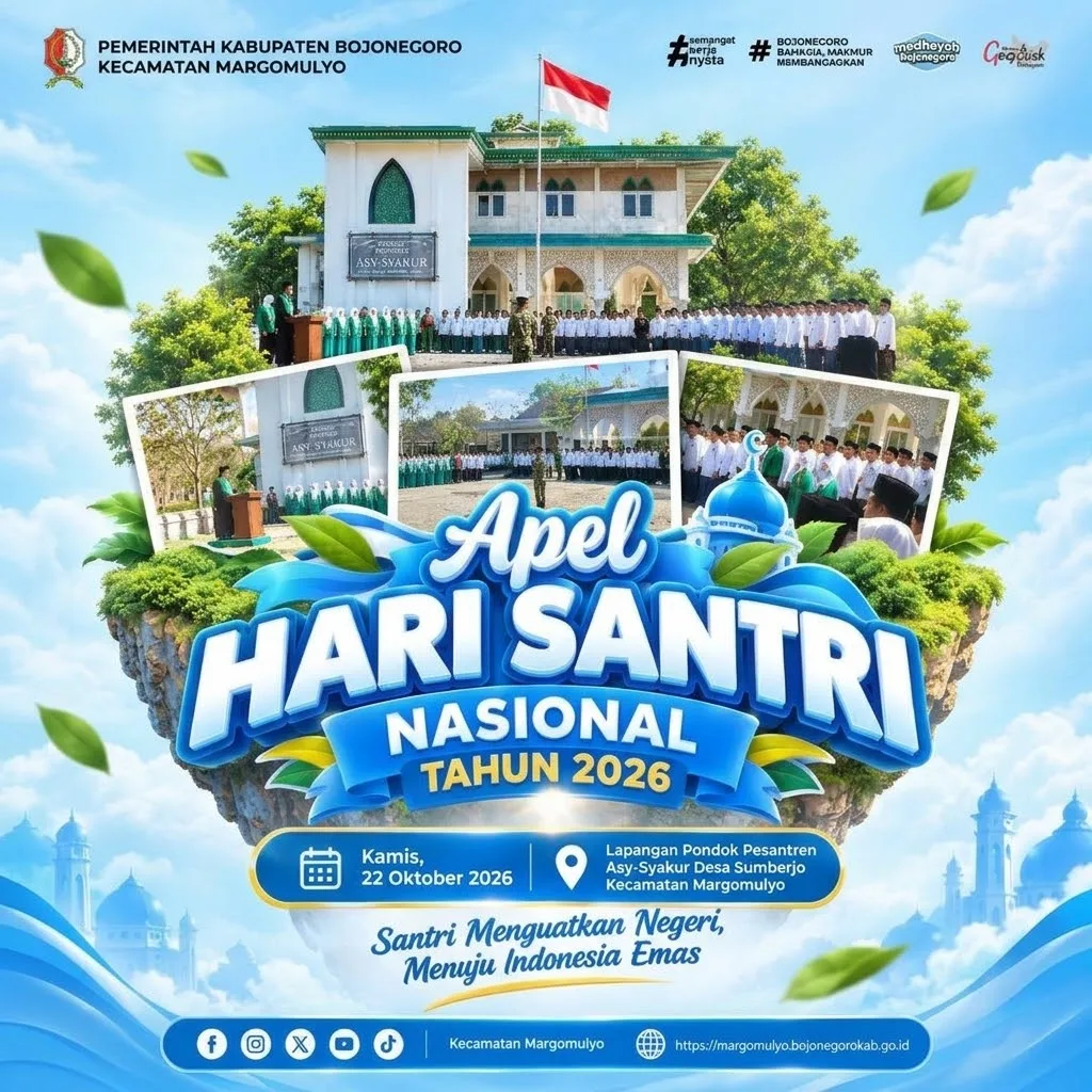 Apel Hari Santri Nasional 2026 di Margomulyo, Teguhkan Peran Santri Menuju Indonesia Emas