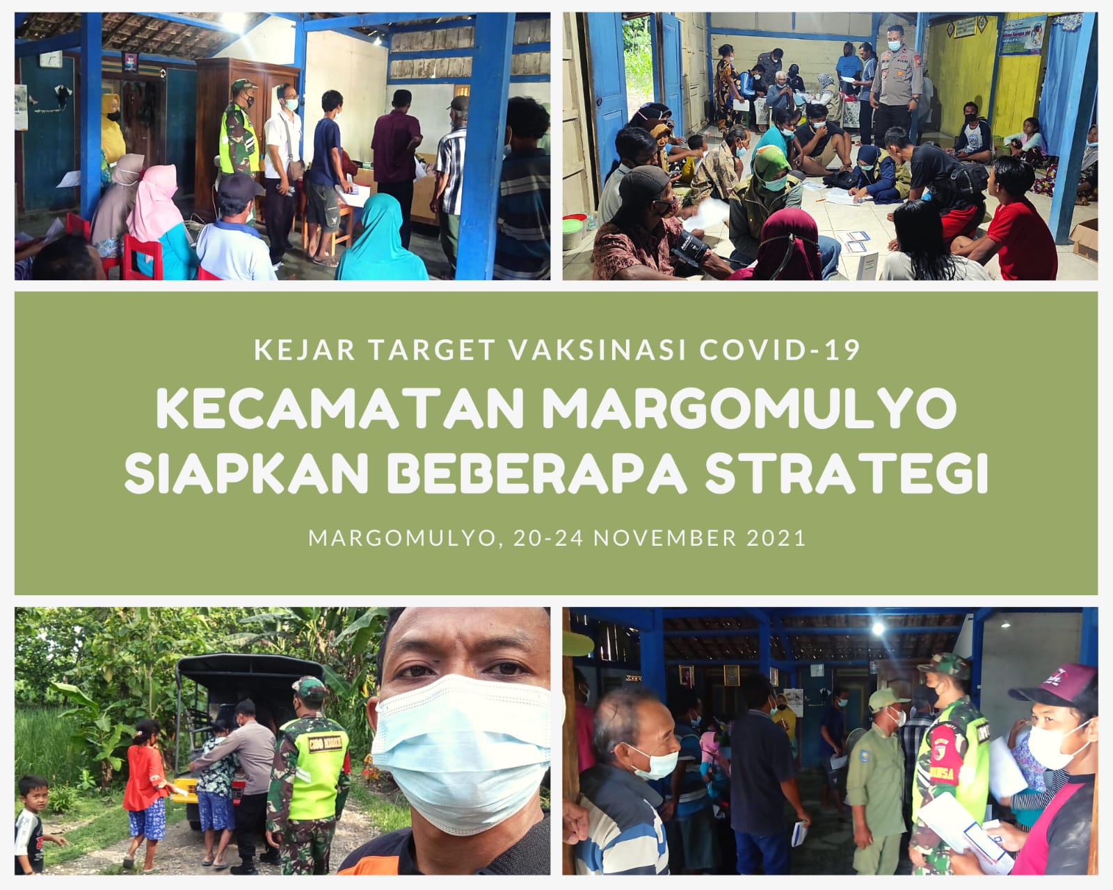 Kejar Target Vaksinasi, Kecamatan Margomulyo Siapkan Beberapa Strategi