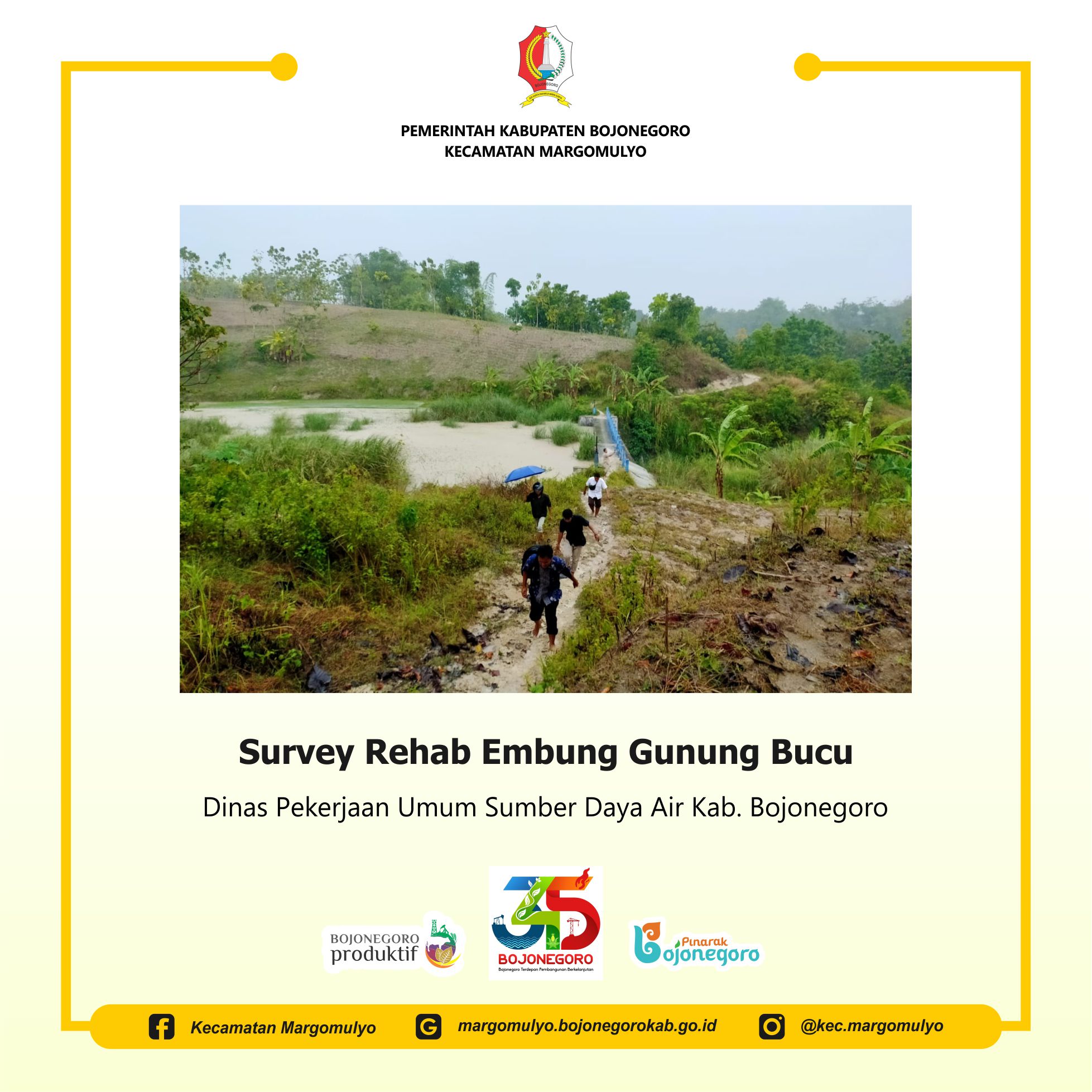 Survey Rehab Gunung Bucu, Desa Margomulyo