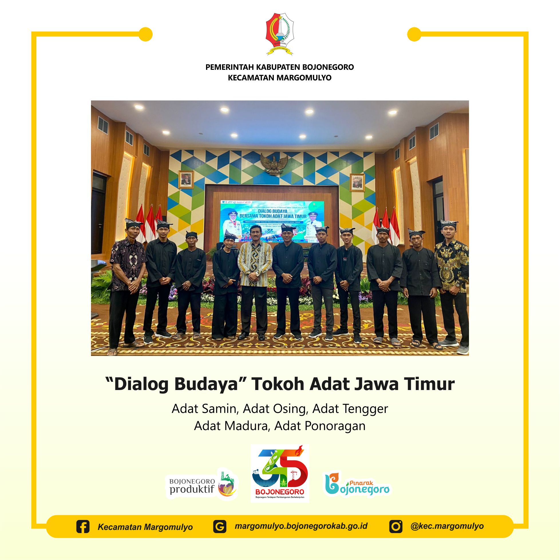 Dialog Budaya Bersama Tokoh Adat Jawa Timur