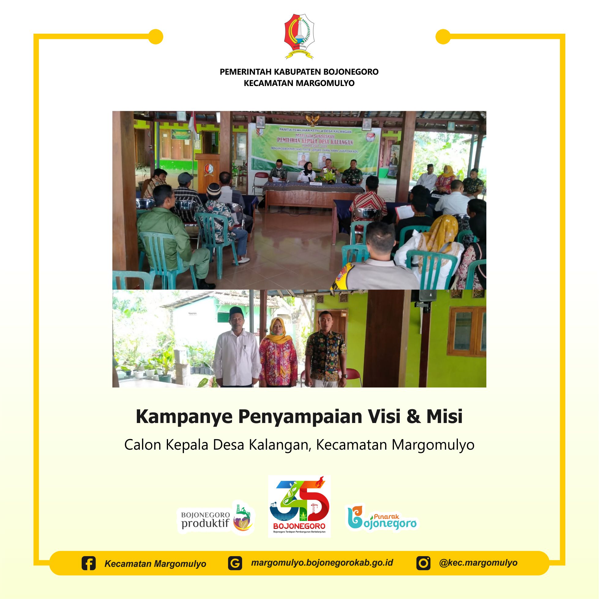 Kampanye Penyampaian Visi dan Misi Calon Kepala Desa Kalangan