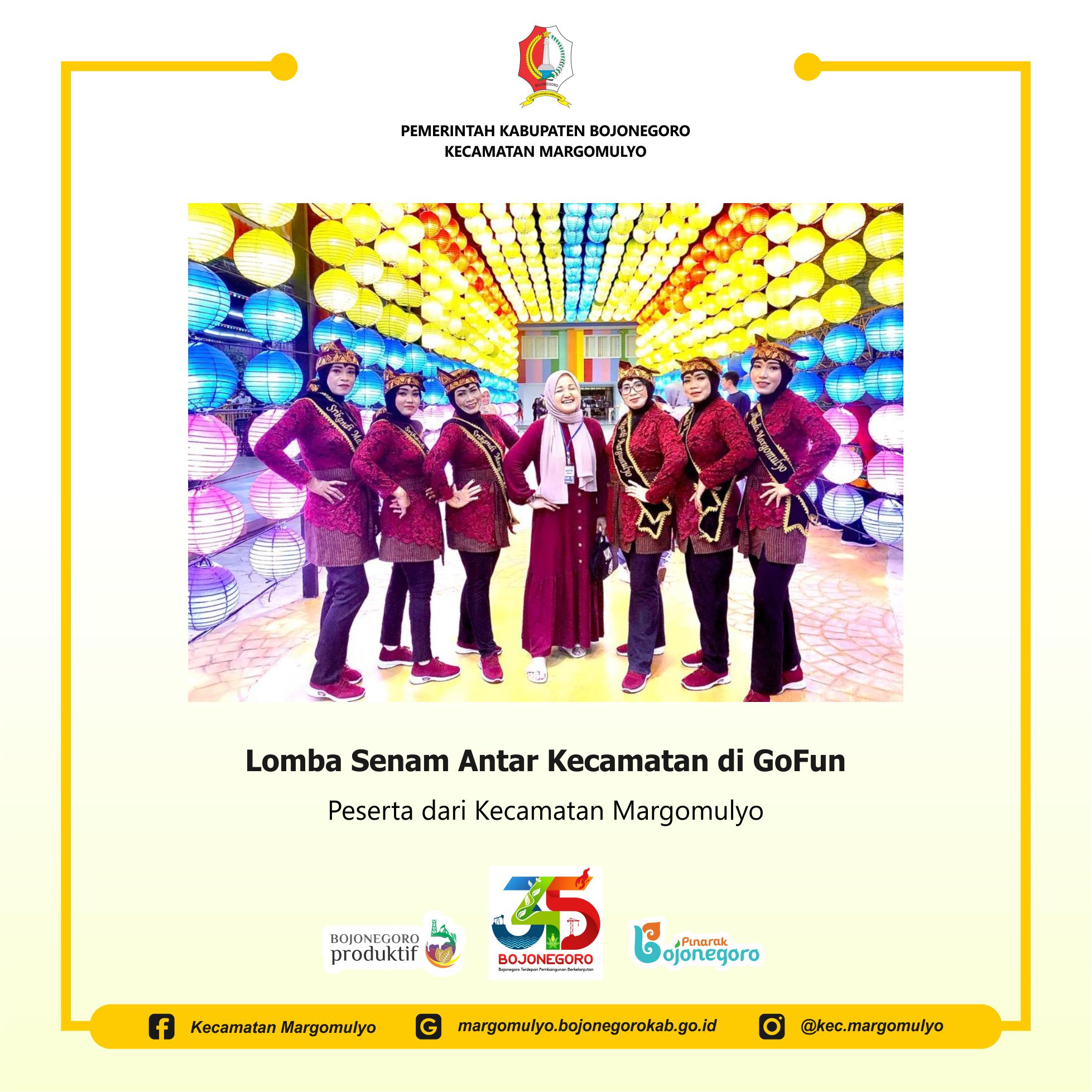 Tim Lomba Senam Kecamatan Margomulyo - Senam Antar Kecamatan di GoFun Bojonegoro