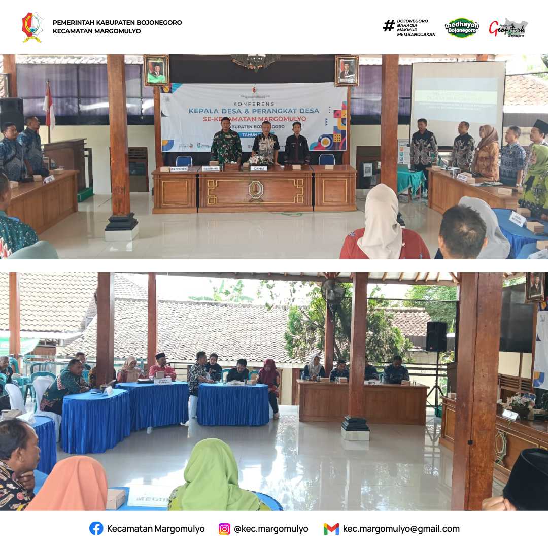 Konferensi Kepala Desa dan Perangkat Desa Se-Kecamatan Margomulyo