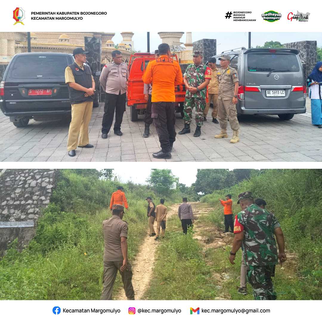 Antisipasi Longsor di Bangunan Masjid Wisata Religi, BPBD Kab. Bojonegoro Lakukan Assessment