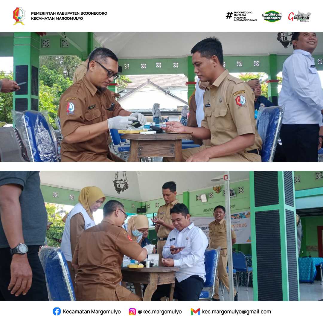 Tingkatkan Produktifitas, Pegawai Kecamatan Margomulyo Lakukan CKG