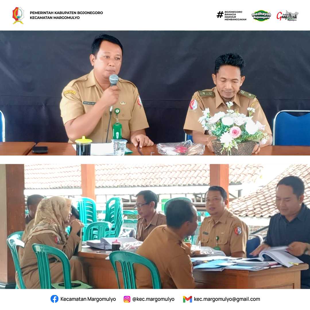 Tingkatkan Akuntabilitas, Kecamatan Margomulyo Lakukan Monev di Pendopo Desa Margomulyo