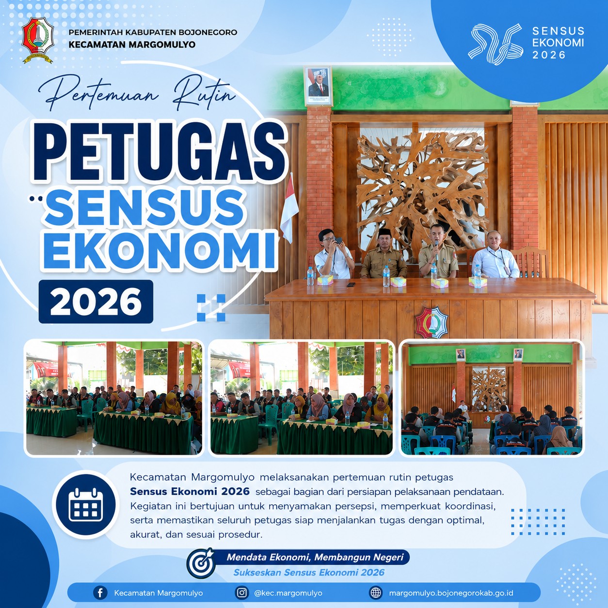 Pertemuan Rutin Petugas Sensus Ekonomi 2026, Perkuat Koordinasi dan Kesiapan Pendataan
