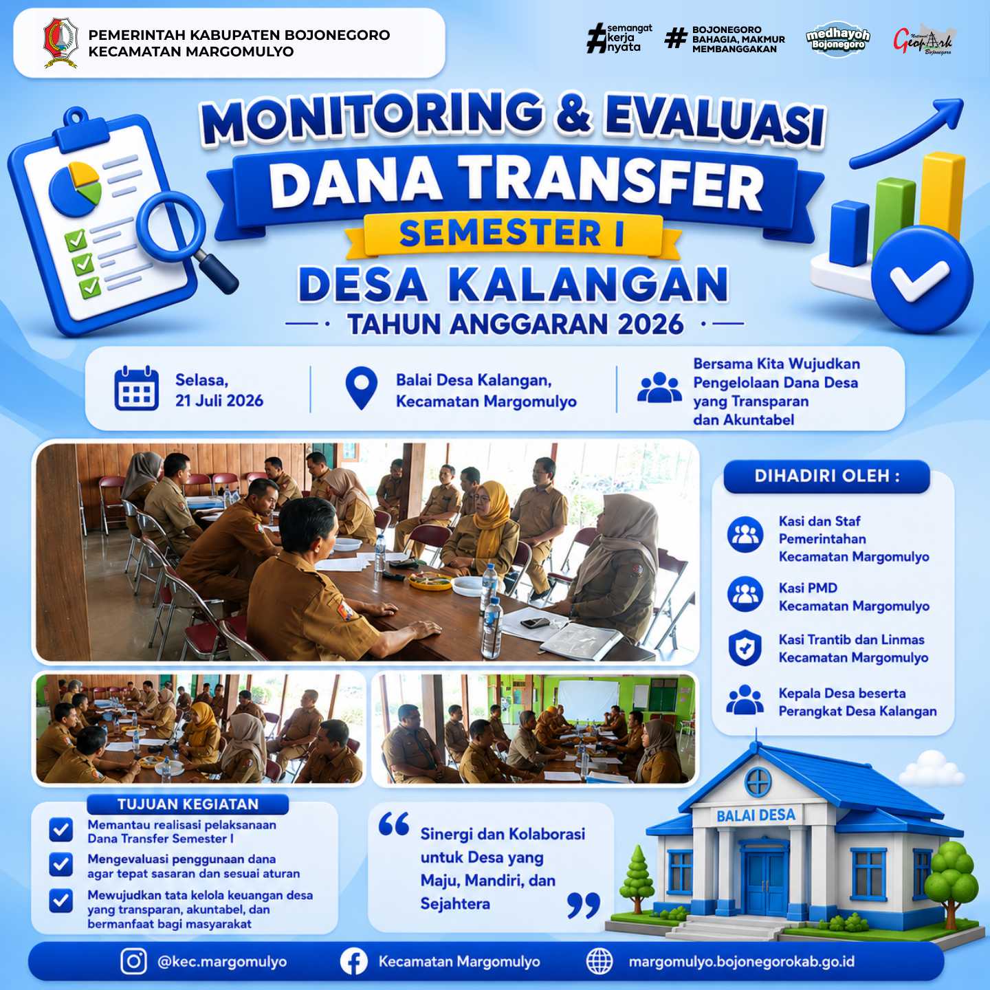 Monev Dana Transfer Semester I 2026, Dorong Tata Kelola Keuangan Desa yang Transparan dan Akuntabel