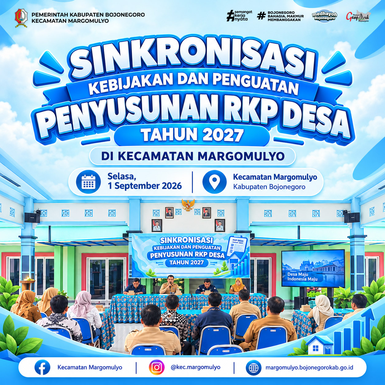 Perkuat Perencanaan Desa, Kecamatan Margomulyo Sinkronkan Kebijakan RKP Desa 2027