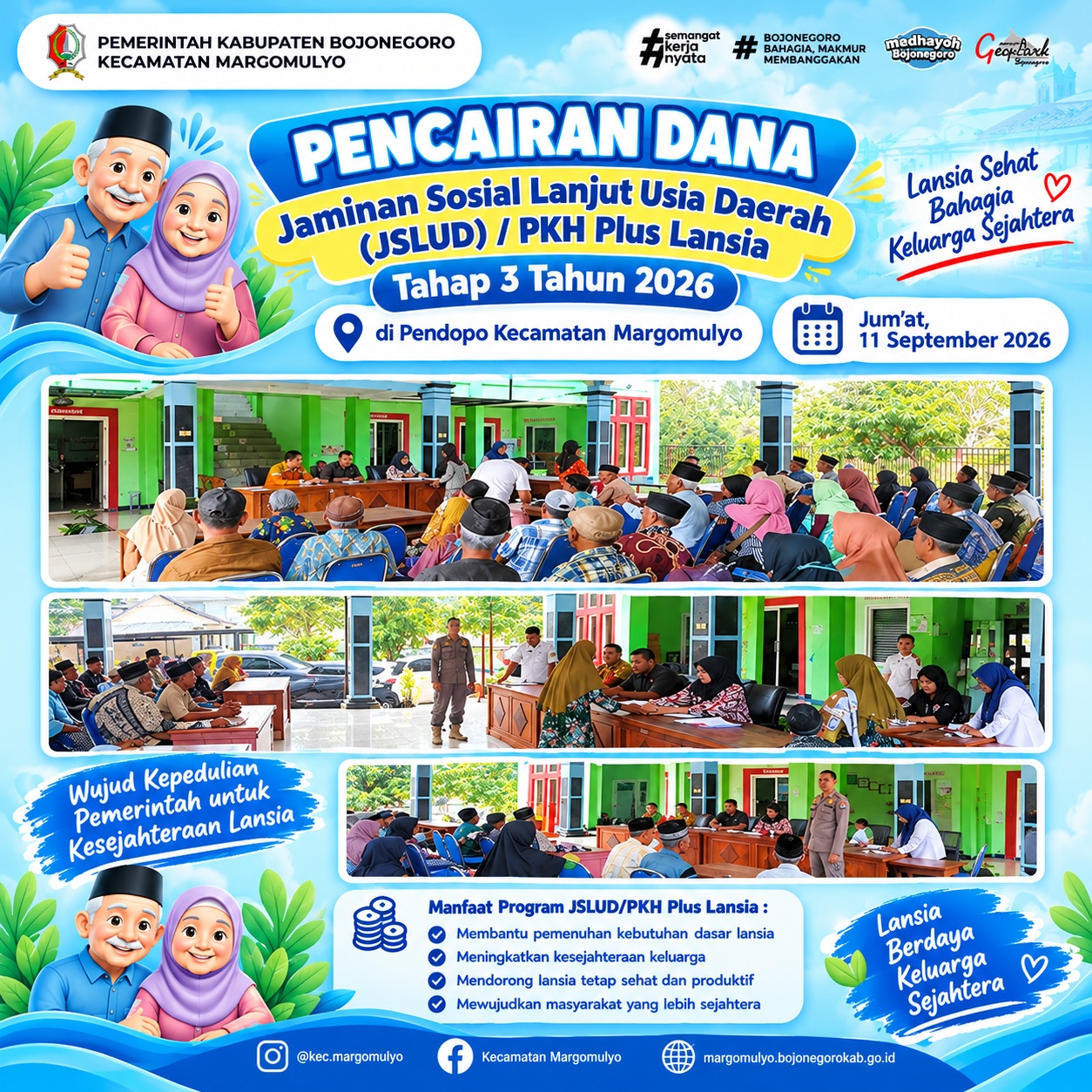JSLUD/PKH Plus Lansia Tahap 3 Tahun 2026, Bentuk Kepedulian Pemerintah untuk Lansia