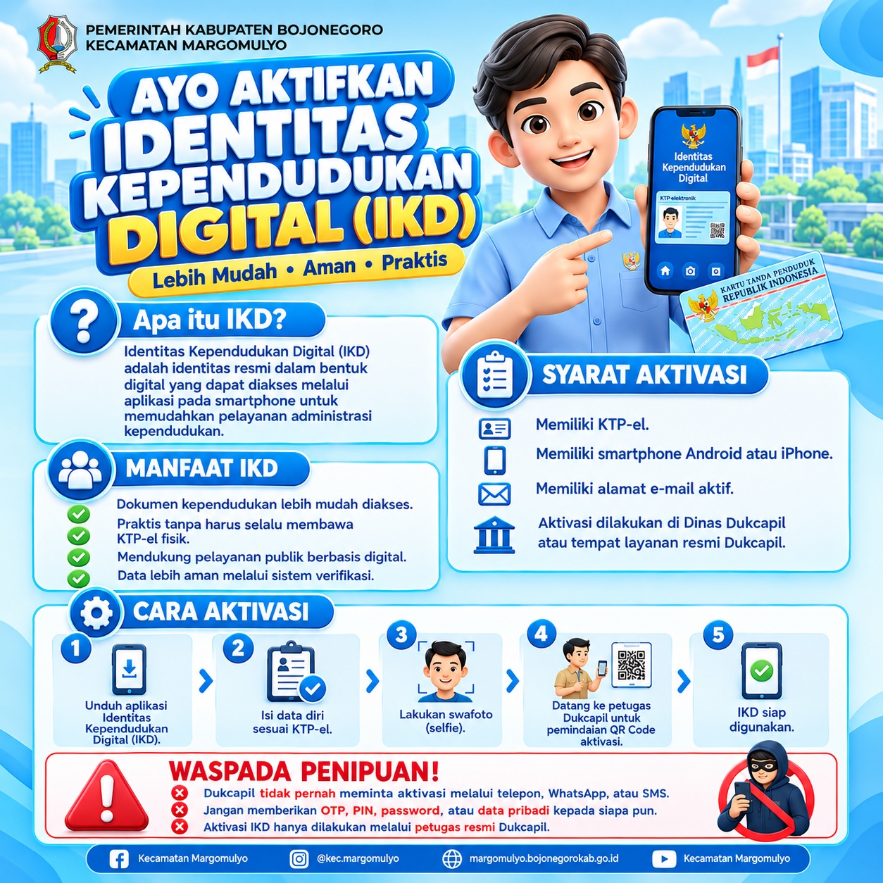 Ayo Aktifkan IKD, Identitas Kependudukan Kini Lebih Mudah, Aman dan Praktis