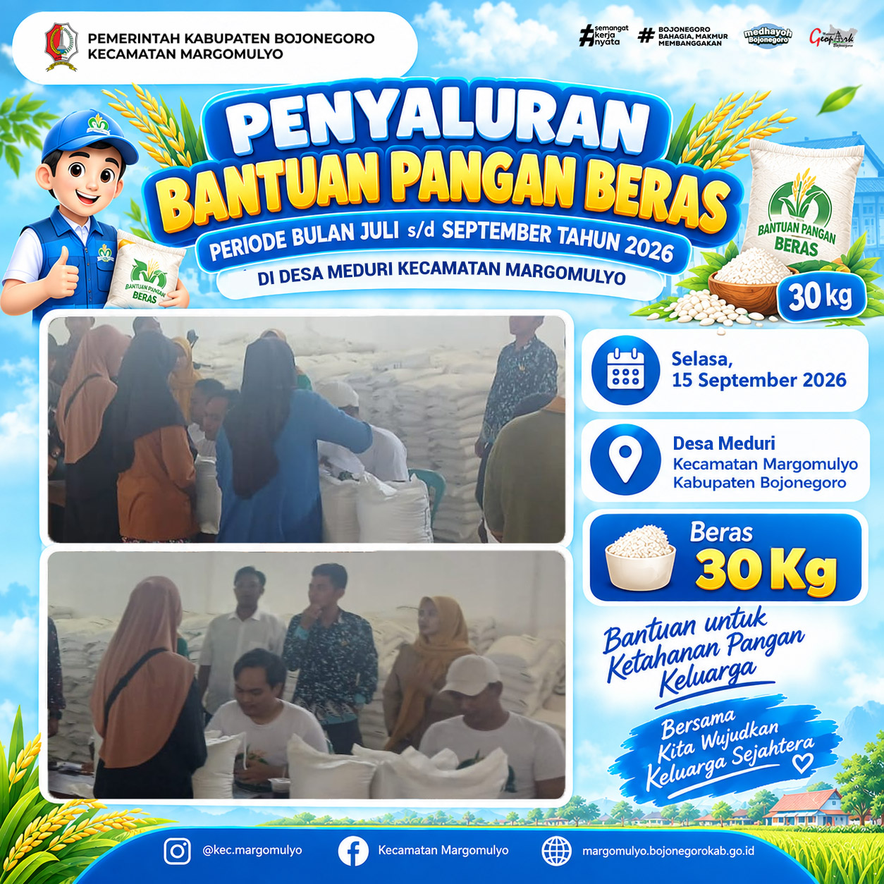 Penyaluran Bantuan Pangan Beras di Meduri, Upaya Mendukung Kebutuhan Pangan Masyarakat 2026