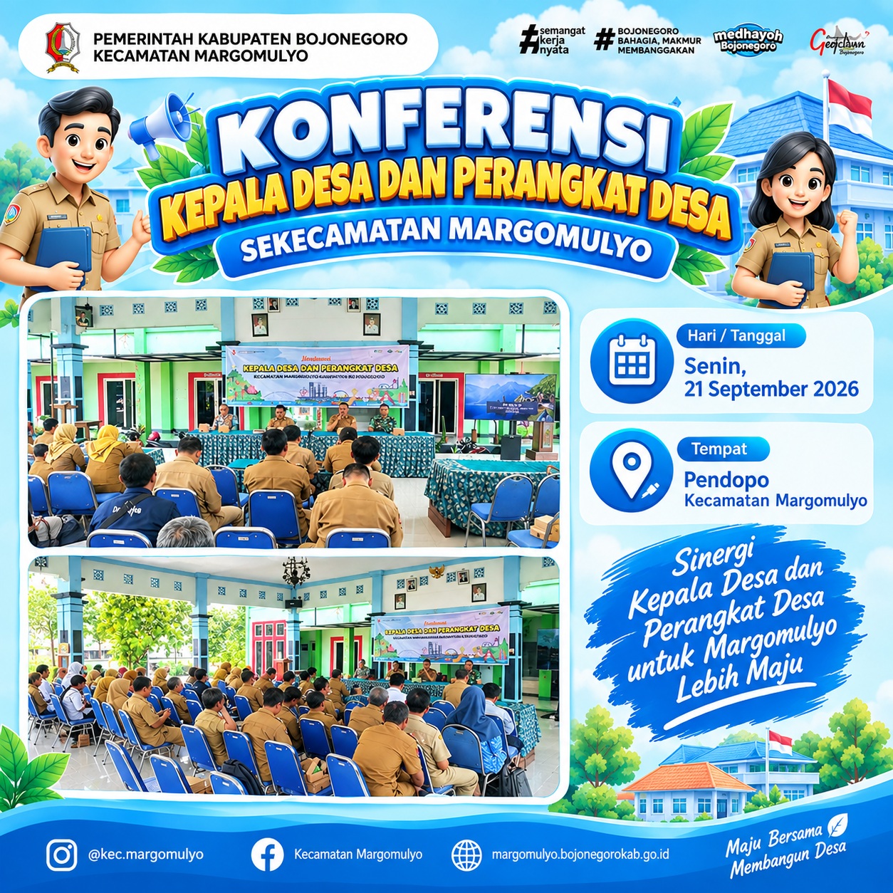 Konferensi Kepala Desa dan Perangkat Desa Margomulyo Perkuat Sinergi untuk Pelayanan Masyarakat
