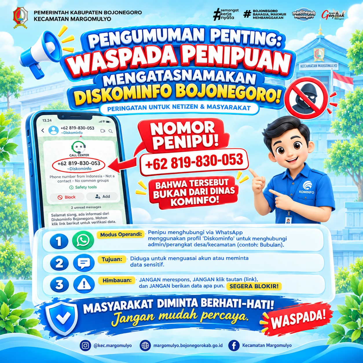 Jaga Keamanan Data, Warga Margomulyo Diimbau Waspadai Penipuan Berkedok Instansi Pemerintah