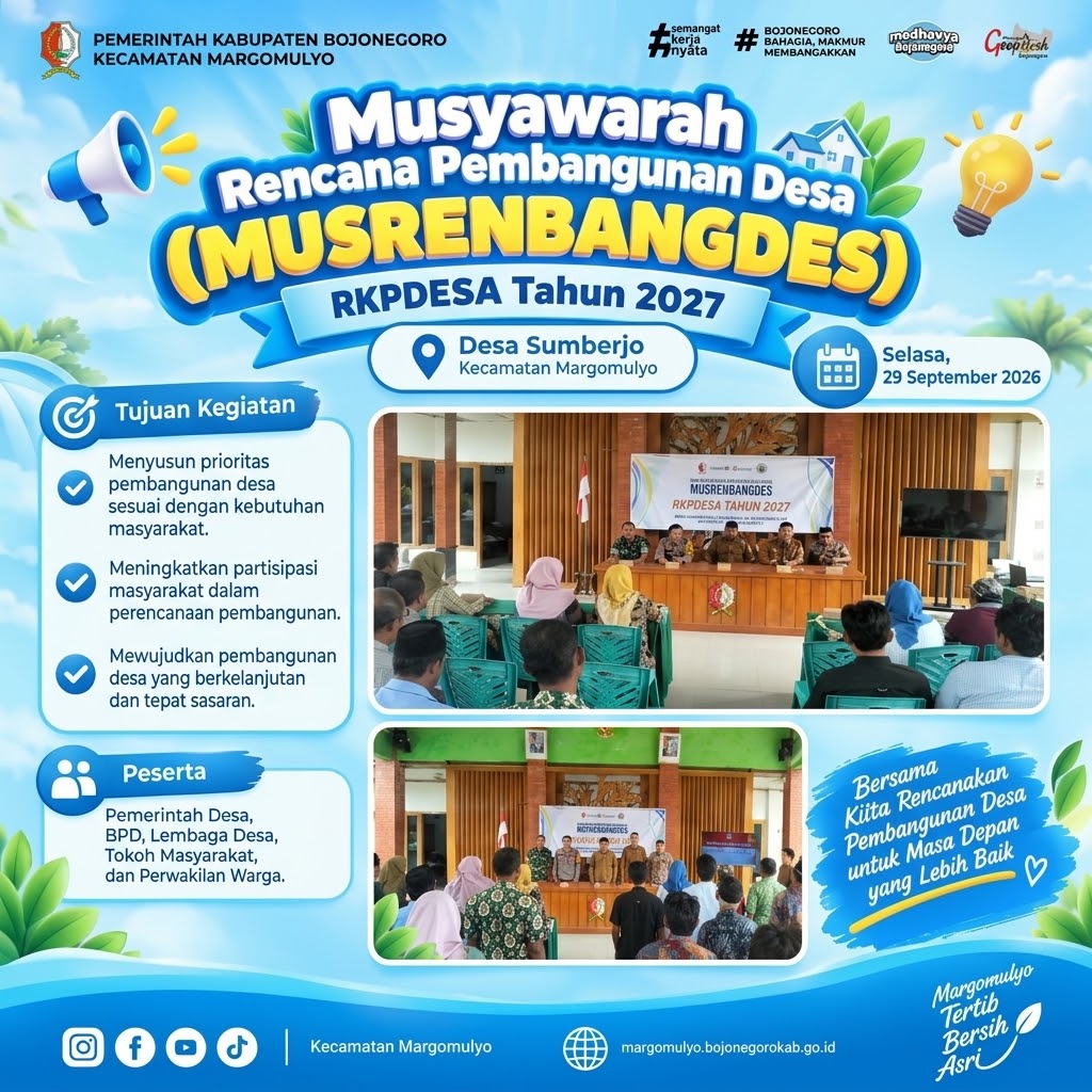 Musrenbangdes Sumberjo 2026: Menyusun Prioritas Pembangunan Desa untuk RKPDESA Tahun 2027