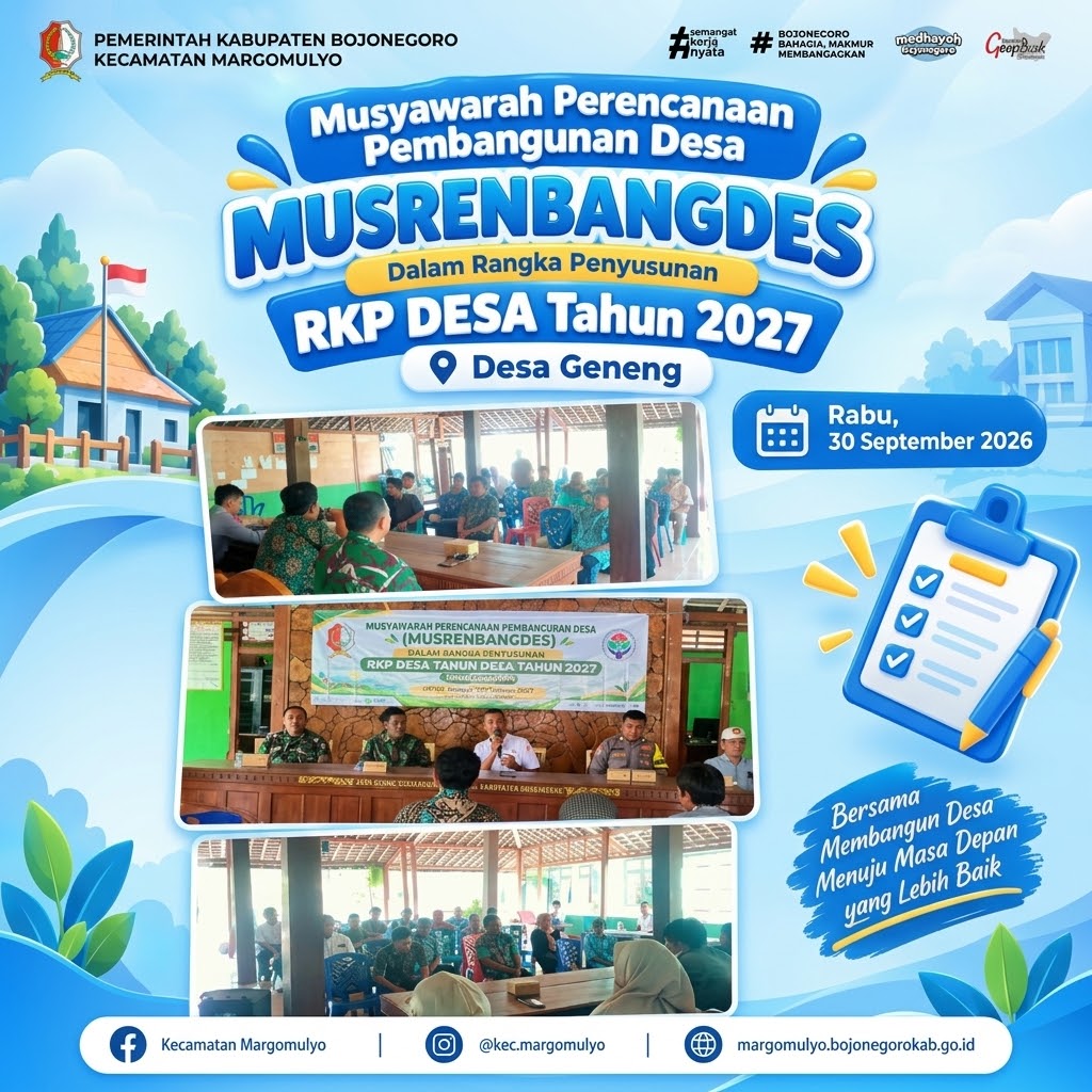 Musrenbangdes Desa Geneng Susun RKP Desa 2027, Dorong Pembangunan Sesuai Aspirasi Masyarakat