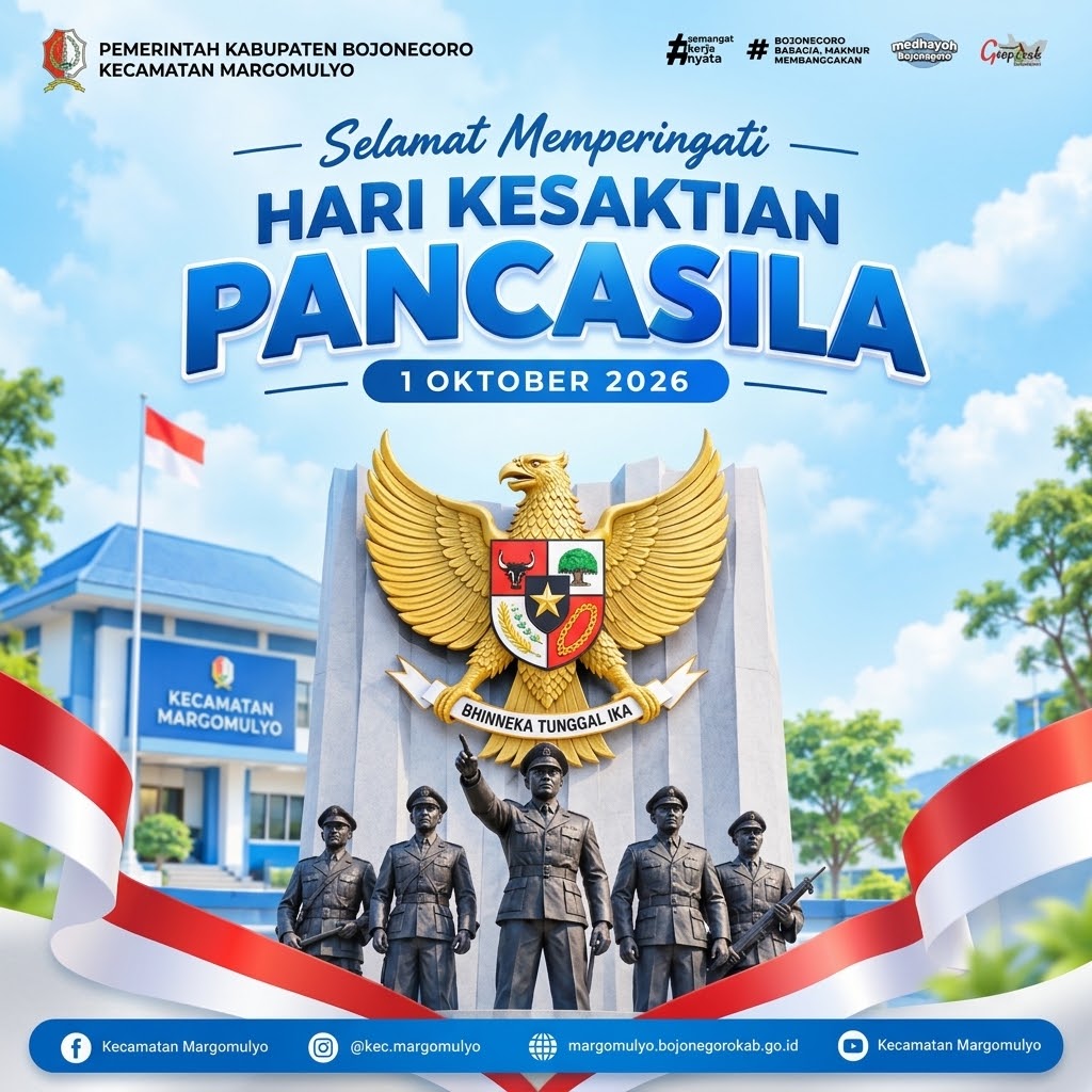 Kecamatan Margomulyo Peringati Hari Kesaktian Pancasila, Teguhkan Persatuan dan Semangat Kebangsaan