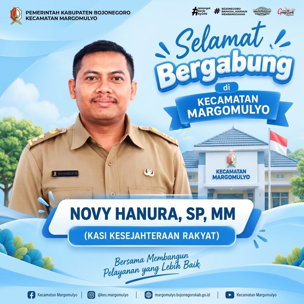 Energi Baru Kecamatan Margomulyo, Novy Hanura Resmi Bergabung sebagai Kasi Kesra