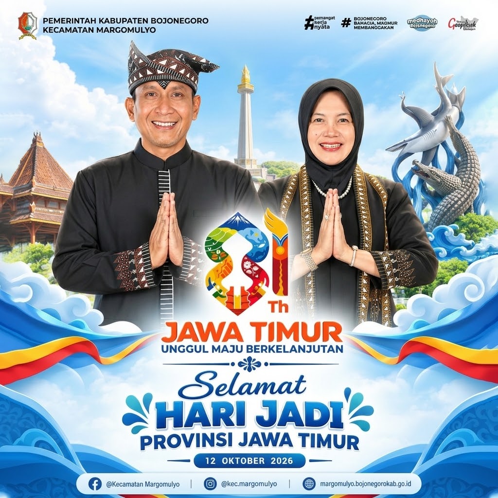 HUT ke-81 Jawa Timur: Unggul, Maju Berkelanjutan, Bersama Membangun Masa Depan Gemilang