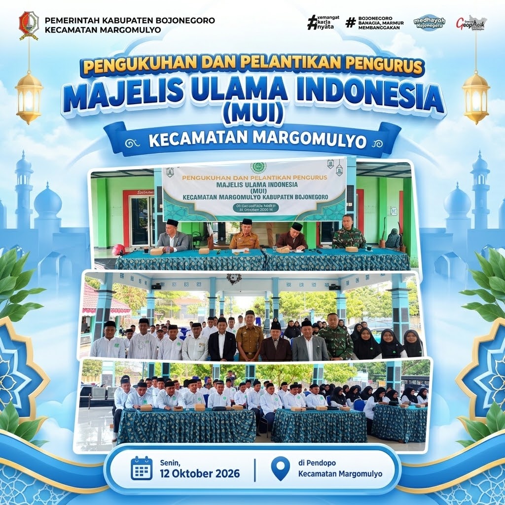 Pengurus MUI Margomulyo Resmi Dilantik, Perkuat Peran Ulama untuk Kemajuan Umat dan Daerah