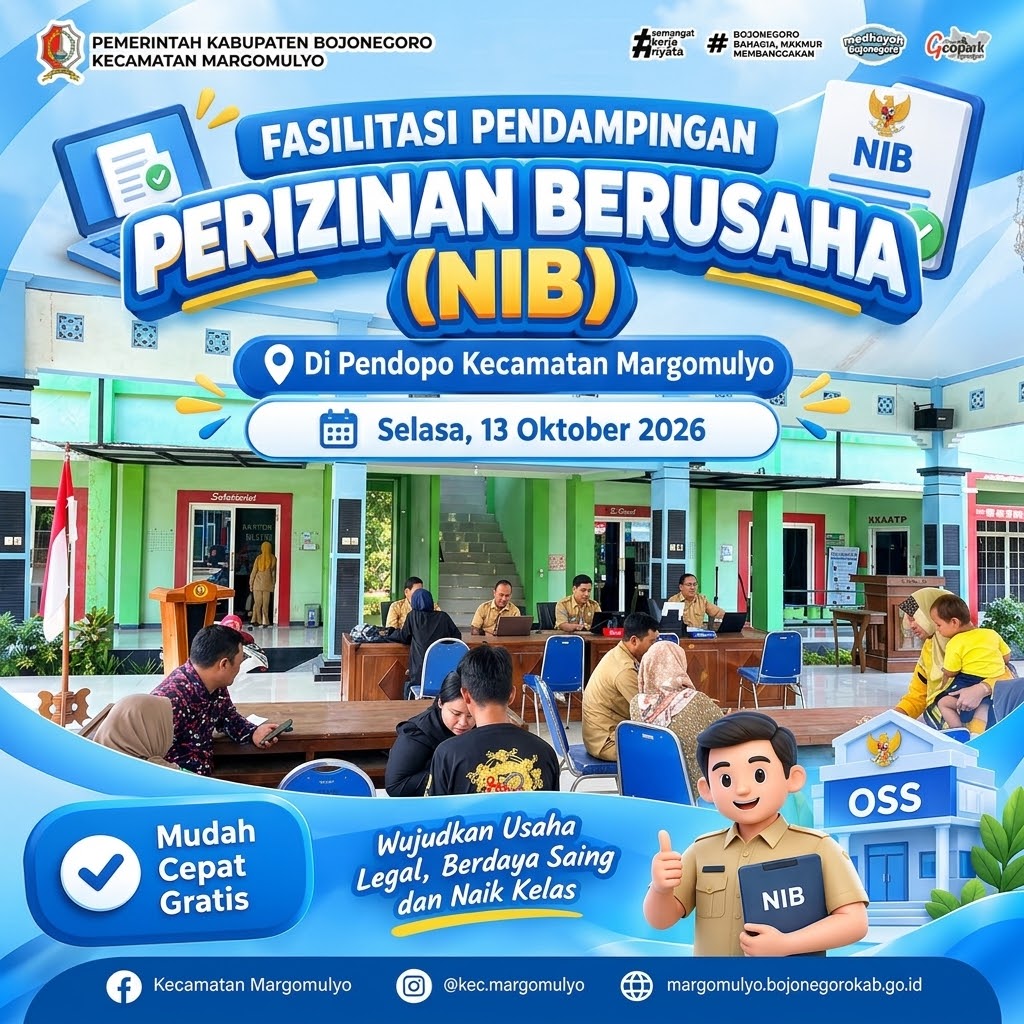 Kecamatan Margomulyo Fasilitasi Pendampingan NIB, Dorong UMKM Legal dan Berdaya Saing