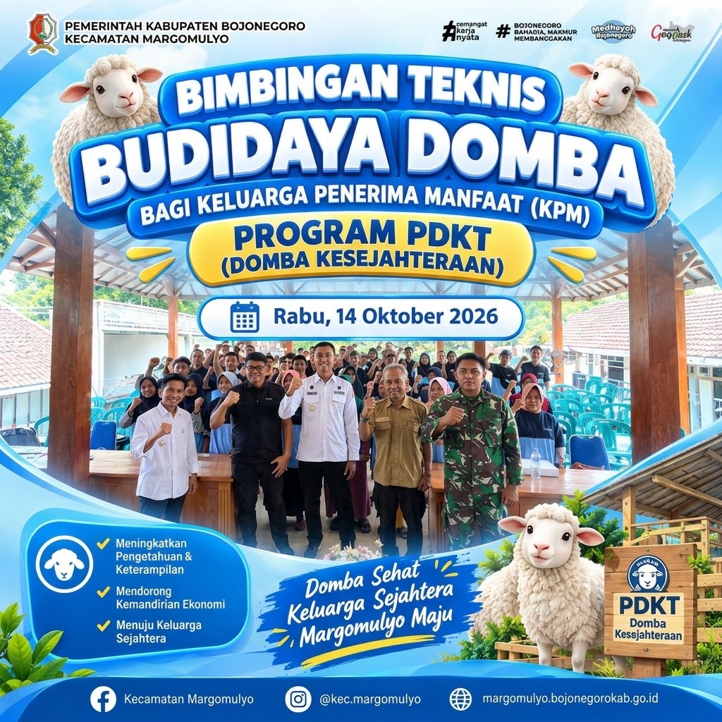 Kecamatan Margomulyo Gelar Bimtek Budidaya Domba, Dorong Kemandirian Ekonomi KPM