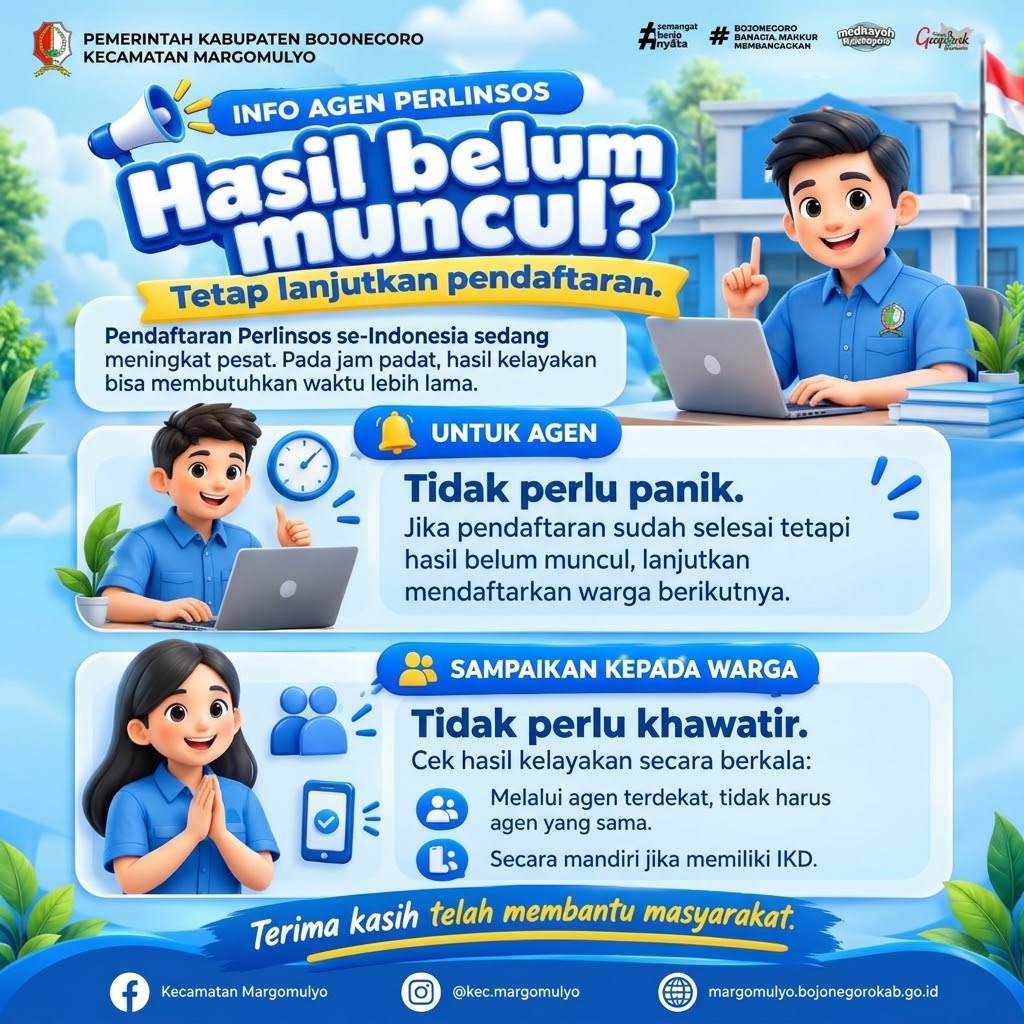 Hasil Perlinsos Belum Muncul? Agen Diminta Tetap Lanjutkan Pendaftaran Warga Tanpa Perlu Panik